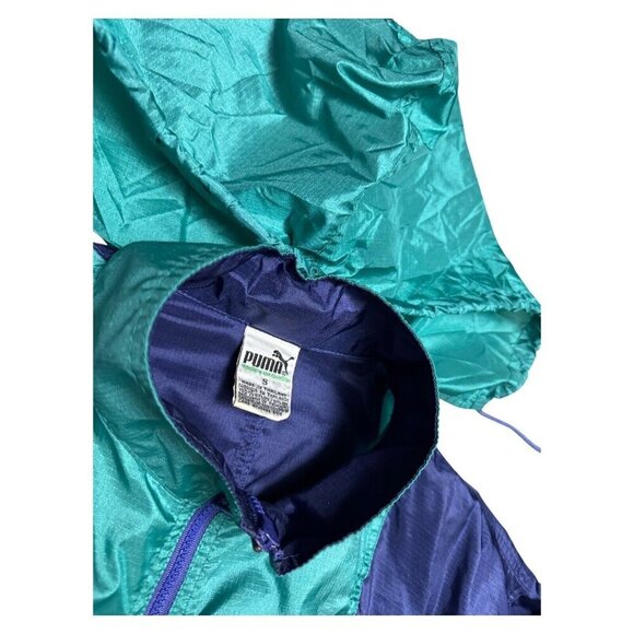 VINTAGE 90s PUMA Lightweight Outdoor Windbreaker Jacket Mens Small - Picture 4 of 5